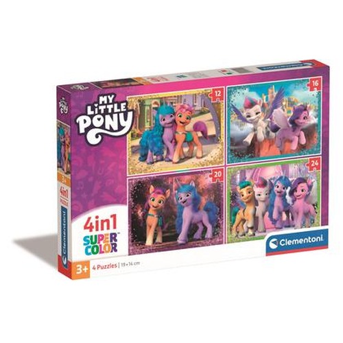 Puzzle 4 w1 super kolor My Little Pony 21519