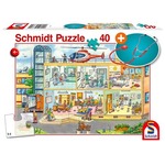 Puzzle 40 el. Szpital dziecięcy + stetoskop
