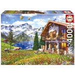 Puzzle 4000 el. Dom w Alpach