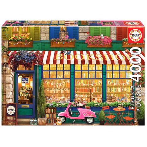 Puzzle 4000 el. Księgarnia w stylu retro