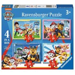 Puzzle 4w1 Drużyna Psi Patrol