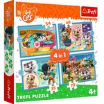 Puzzle 4w1 Kocia ferajna 44 koty