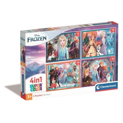 Puzzle 4w1 super kolor Frozen 21518
