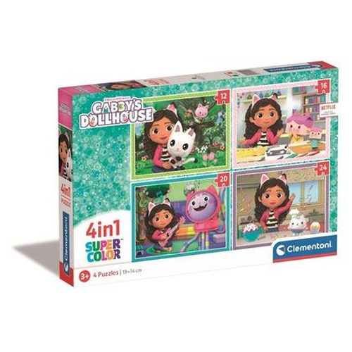 Puzzle 4w1 Super Kolor Gabby\'s Dollhouse