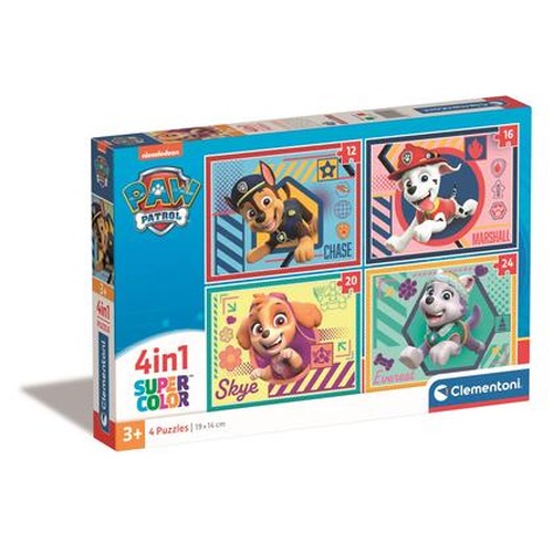 Puzzle 4w1 super kolor Paw Patrol 21526