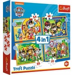 Puzzle 4w1 Wakacyjny Psi Patrol