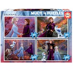 Puzzle 50 el. + 80 el. + 100 el. + 150 el. Kraina Lodu II