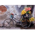Puzzle 500 el. Rower z kwiatami
