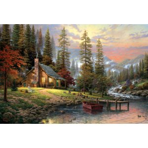 Puzzle 500 el. THOMAS KINKADE Spokojne schronienie