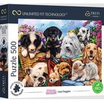 Puzzle 500 Lazy Doggies TREFL
