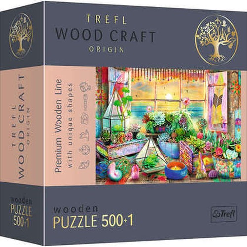 Puzzle 500+1 Puzzle Drewniane Domek na plaży 20166