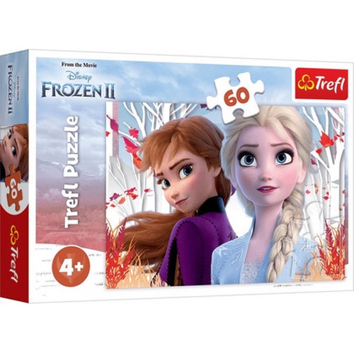 Puzzle 60 elementów Kraina Lodu 2 - Zaczarowany świat Anny i Elsy
