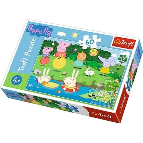 Puzzle 60 elementów - Świnka Peppa, Wakacyjna zabawa