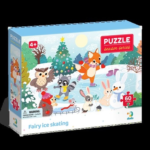 Puzzle 60 Pory roku Zabawa na łyżwach DOP300410