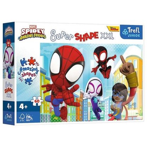 Puzzle 60 Super Shape XXL Sprytny Spidey TREFL