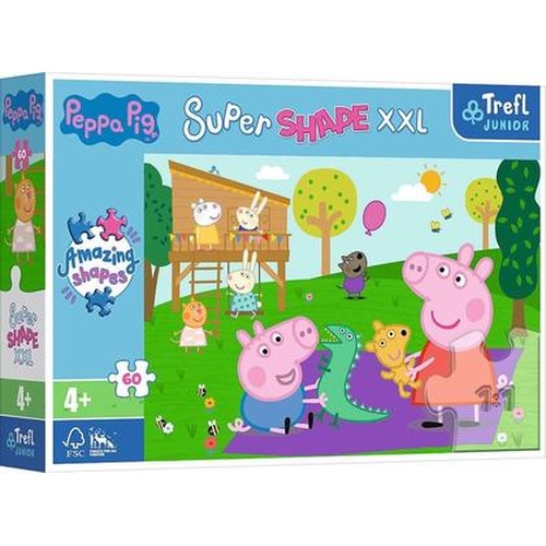 Puzzle 60 Super Shape XXL Świnka Peppa TREFL