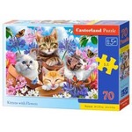 Puzzle 70 Kittens with Flowers CASTOR
