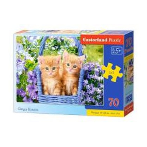 Puzzle 70 Rude kotki CASTOR