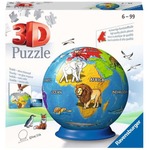 Puzzle 72 elementy 3D Kula, Dziecinny Globus