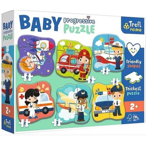 Puzzle Baby Progressive - Zawody i pojazdy TREFL