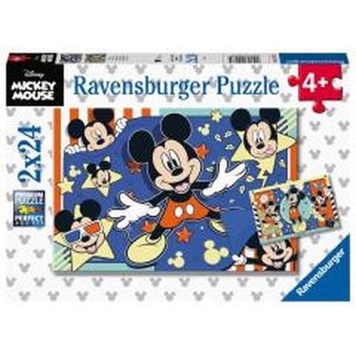 Puzzle dla dzieci 2x24 Myszka Miki