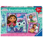 Puzzle dla dzieci 3x49 Koci Domek Gabi
