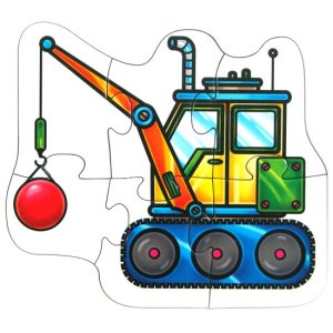 Puzzle dla maluszków - Maszyny budowlane