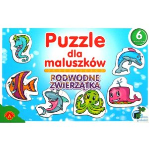 Puzzle dla maluszków - Podwodne zwierzątka