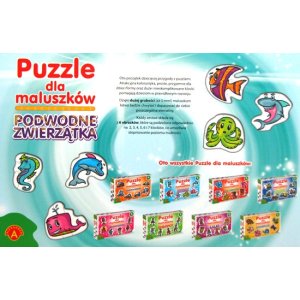 Puzzle dla maluszków - Podwodne zwierzątka