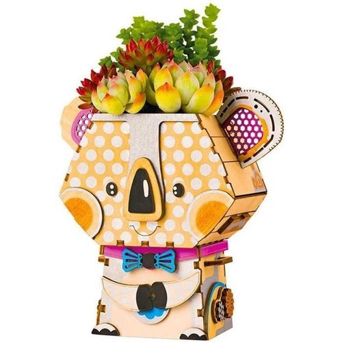 Puzzle Drewniane 3D Doniczka Koala