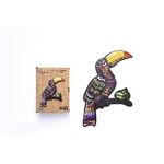 Puzzle drewniane eko 127 Tropikalny tukan A3