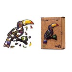 Puzzle drewniane eko 60 Tropikalny tukan A4