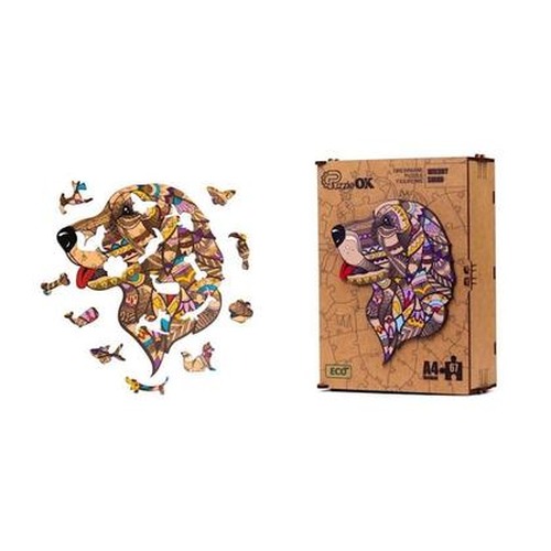 Puzzle drewniane eko 67 Wierny Sirko A4