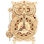 Puzzle drewniane Model 3D Zegar Sowa