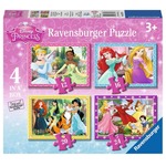 Puzzle Księżniczki Disneya 4w1
