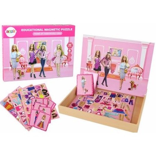 Puzzle magnetyczne z motywem lalki