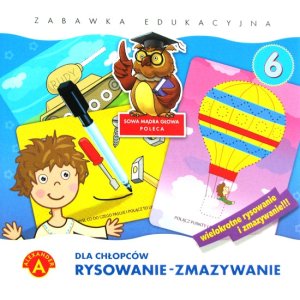 Rysowanie - Zmazywanie 6 (dla chłopców)