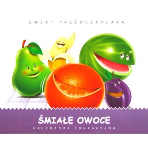 Śmiałe owoce - układanka edukacyjna