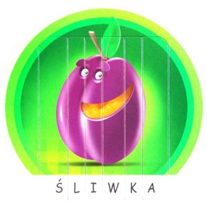 Śmiałe owoce - układanka edukacyjna