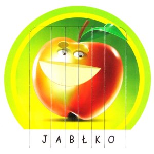 Śmiałe owoce - układanka edukacyjna