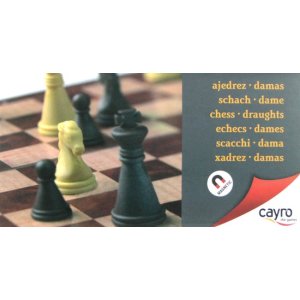 Szachy/Warcaby małe 16 cm (wersja magnetyczna)