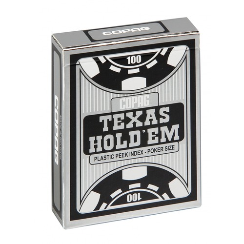 Talia Texas Hold\'em plastic peek index - czarna