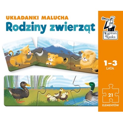 Układanki malucha Rodziny zwierząt Kapitan Nauka