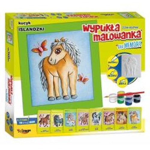 Wypukła malowanka Kucyk Islandzki + gra memory