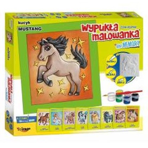 Wypukła malowanka Kucyk Mustang + gra memory