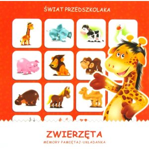 Zwierzęta - układanka memory mini